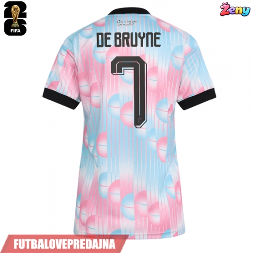 Lacne Ženy Futbalové dres Belgicko Kevin De Bruyne #7 MS 2026 Krátky Rukáv - Preč